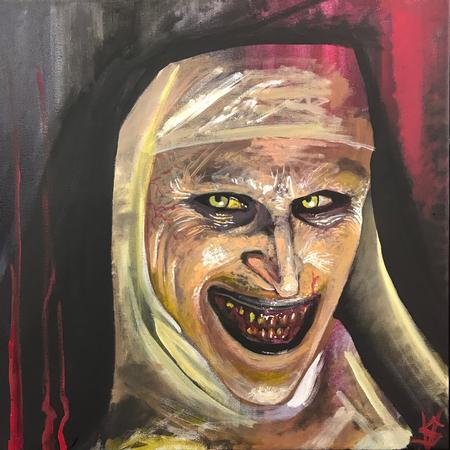 Art Galleries - Stevie Painted an evil Nun for Dj Paul KOM   - 144617